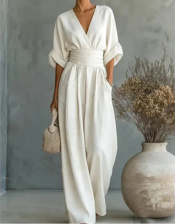 Lori – Wide Leg Belted Jumpsuit