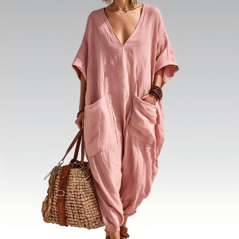 Nola – Relaxed Linen-Look Everyday Jumpsuit
