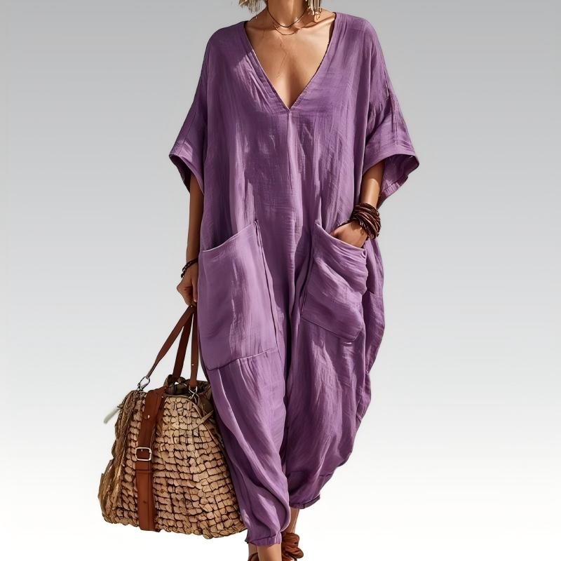 Nola – Relaxed Linen-Look Everyday Jumpsuit