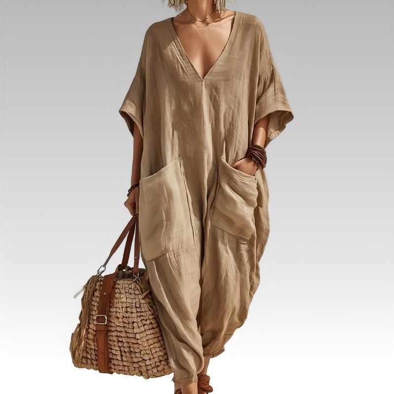 Nola – Relaxed Linen-Look Everyday Jumpsuit