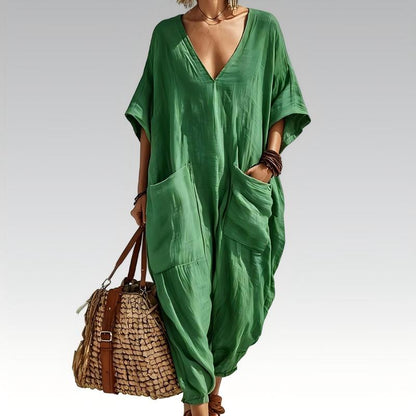 Nola – Relaxed Linen-Look Everyday Jumpsuit