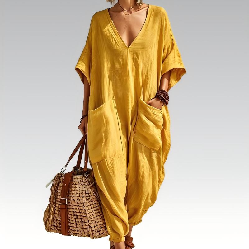 Nola – Relaxed Linen-Look Everyday Jumpsuit