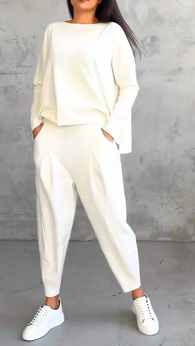 Thelma – Relaxed Long Sleeve Top and Pants Set