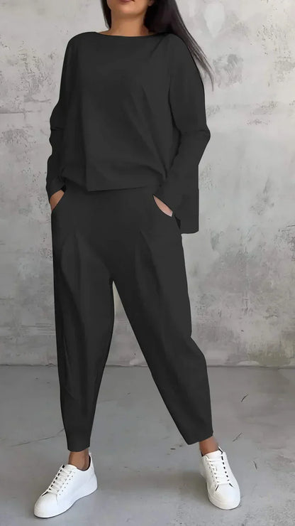Thelma – Relaxed Long Sleeve Top and Pants Set
