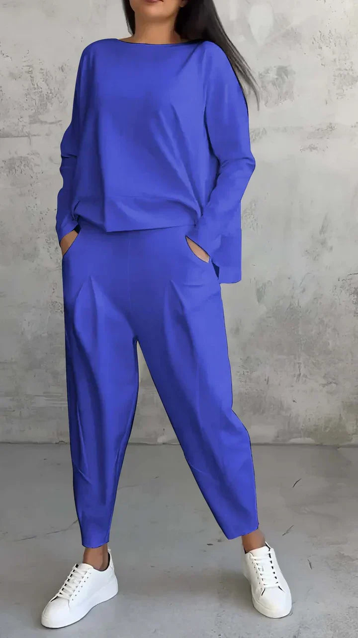 Thelma – Relaxed Long Sleeve Top and Pants Set