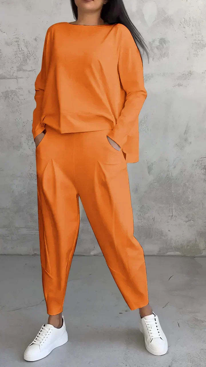 Thelma – Relaxed Long Sleeve Top and Pants Set