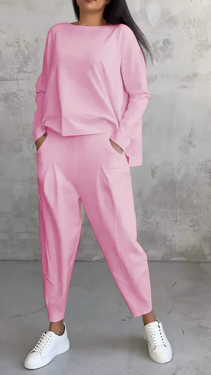 Thelma – Relaxed Long Sleeve Top and Pants Set