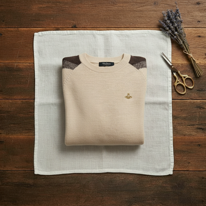 Renata – Contrast Sleeve Knit Sweater