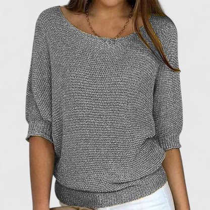 Yvonne – Relaxed Knit Batwing Pullover