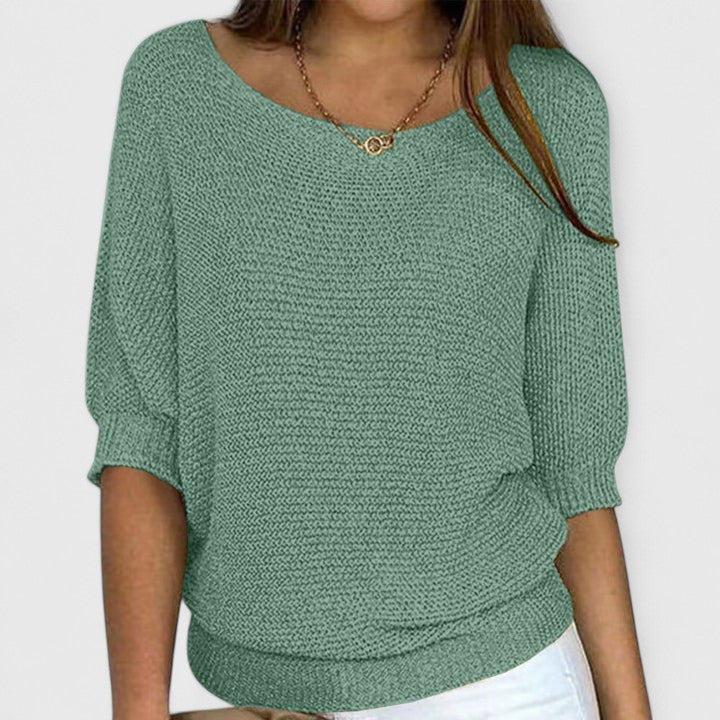 Yvonne – Relaxed Knit Batwing Pullover