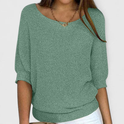 Yvonne – Relaxed Knit Batwing Pullover