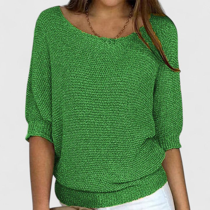 Yvonne – Relaxed Knit Batwing Pullover