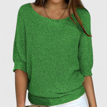 Yvonne – Relaxed Knit Batwing Pullover