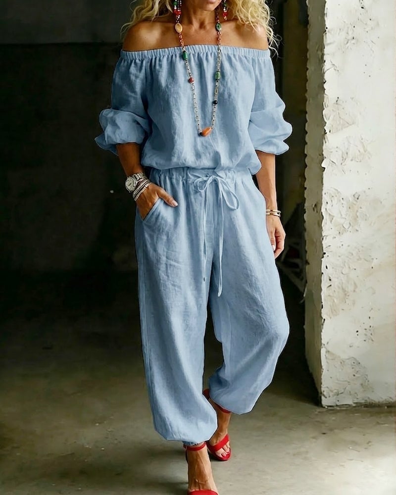 Gina – Off-Shoulder Relaxed Jumpsuit