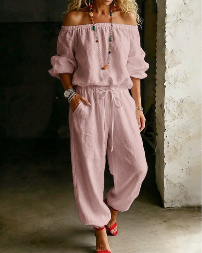 Gina – Off-Shoulder Relaxed Jumpsuit