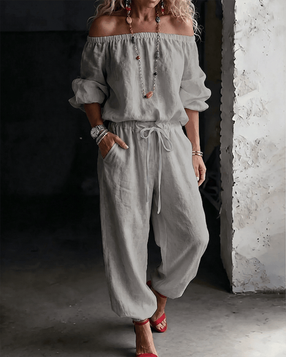 Gina – Off-Shoulder Relaxed Jumpsuit