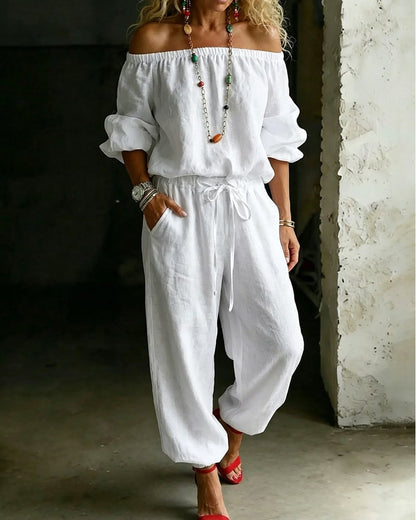 Gina – Off-Shoulder Relaxed Jumpsuit