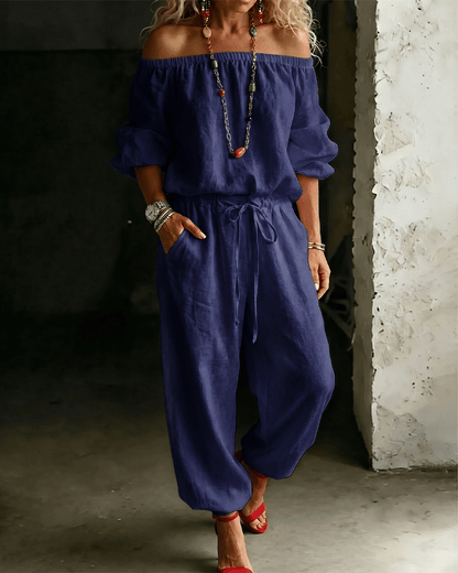 Gina – Off-Shoulder Relaxed Jumpsuit
