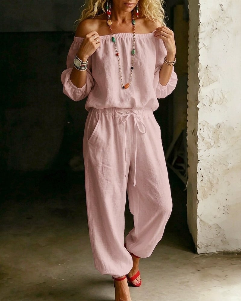 Gina – Off-Shoulder Relaxed Jumpsuit