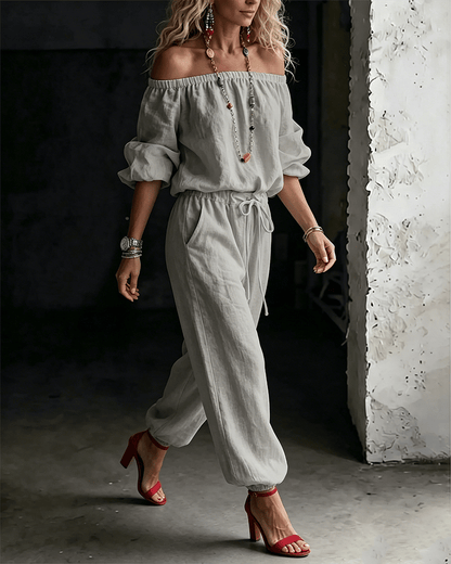 Gina – Off-Shoulder Relaxed Jumpsuit